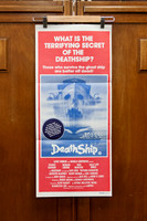 Australian daybill poster for “Death Ship” (1980), a maritime ghost story starring George Kennedy with sinister ship imagery.