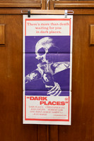 Original Australian daybill poster for the 1974 Gothic thriller “Dark Places,” starring Christopher Lee and Joan Collins.
