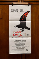 Vintage 1978 Australian daybill poster for “Damien: Omen II,” a supernatural horror sequel with dark religious imagery.