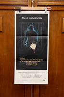 Original 1982 Australian daybill poster for “Friday the 13th Part 3,” featuring Jason Voorhees’ first hockey mask appearance.