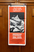 Australian daybill poster for “Friday the 13th” (1980), the slasher classic that introduced Jason’s legacy at Camp Crystal Lake.