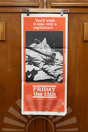 Australian daybill poster for “Friday the 13th” (1980), the slasher classic that introduced Jason’s legacy at Camp Crystal Lake.