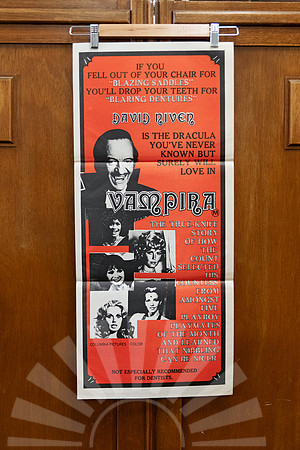 Original Australian daybill for “Vampira” (1974), also known as “Old Dracula,” a horror comedy starring David Niven.