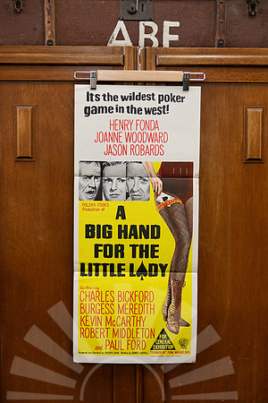 Original Australian daybill movie poster for A Big Hand for the Little Lady (1966), starring Henry Fonda and Joanne Woodward.