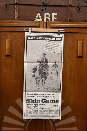 Original Australian daybill movie poster for Skin Game (1971), starring James Garner and Lou Gossett Jr.