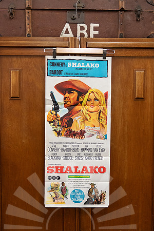 Original Australian daybill movie poster for Shalako (1968), starring Sean Connery and Brigitte Bardot.