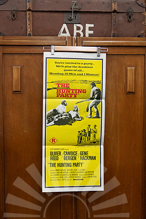 Original Australian daybill movie poster for The Hunting Party (1971), starring Gene Hackman, Oliver Reed and Candice Bergen.
