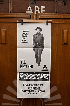 Original Australian daybill movie poster for The Magnificent Seven (1960), starring Yul Brynner, Steve McQueen, Charles Bronson and James Coburn.