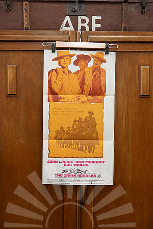 Original Australian daybill movie poster for The Train Robbers (1973), starring John Wayne, Ann-Margret and Australian actor Rod Taylor.