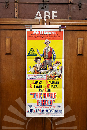 Original Australian daybill movie poster for The Rare Breed (1966), starring James Stewart and Maureen O’Hara.