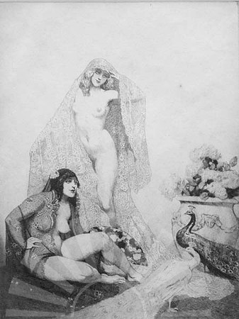 Norman Lindsay -Peacocks