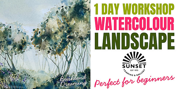 ONE DAY WORKSHOP - Bushland Dreaming Watercolour painting with Stu Doherty