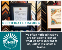 Certificate Framing