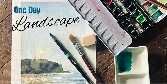 ONE DAY Beginners Lighthouse Beach LANDSCAPE Watercolour painting Workshop.