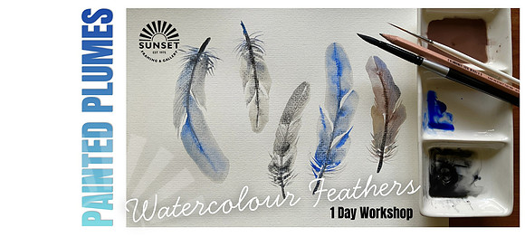 1 DAY Painted Plumes: Watercolour feather Workshop.