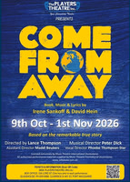 9th Oct to 1st Nov - Theatre -  Come Away From
