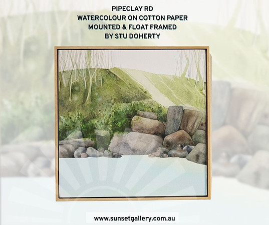 Pipeclay Rd | Original Watercolour by Stu Doherty