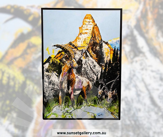 Ibex in the Matterhorn by Rod Wells