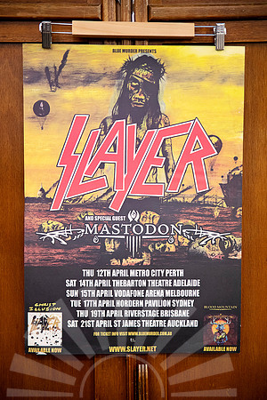 Slayer music poster for sale.