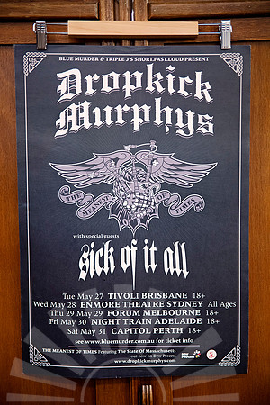 Dropkick Murphys music poster for sale.