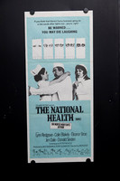 Original 1973 Australian Daybill movie poster for The National Health featuring hospital beds, watchful eyes and nurses against a pale blue design, starring Lynn Redgrave, Colin Blakely and Eleanor Br
