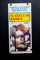 Original 1973 Australian Daybill movie poster for Mattress Tango, also known as Matratzen-Tango, featuring colourful yellow, green and blue West German sex-comedy artwork starring Rinaldo Talamonti.