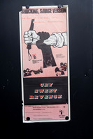 Original Australian Daybill movie poster for Cry Sweet Revenge, the 1965 film adaptation of Uncle Tom's Cabin starring John Kitzmiller and Herbert Lom, featuring striking pink, black and red whip artw