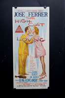 Original 1958 Australian Daybill for The High Cost of Loving starring José Ferrer and Gena Rowlands, featuring colourful illustrated 1950s MGM artwork.