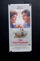 Original 1981 Australian Daybill for The Four Seasons starring Alan Alda and Carol Burnett, featuring illustrated friendship and boating artwork.