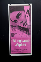 Original 1970 Australian Daybill for Along Came a Spider starring Suzanne Pleshette, featuring pink and black spider-web thriller artwork.