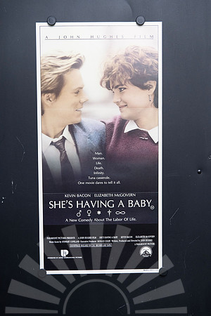 Original 1988 Australian Daybill for She's Having a Baby, a John Hughes film starring Kevin Bacon and Elizabeth McGovern.