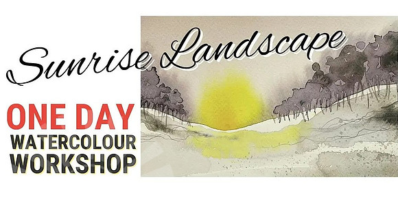 “Sunrise” Landscape Watercolour painting Workshop