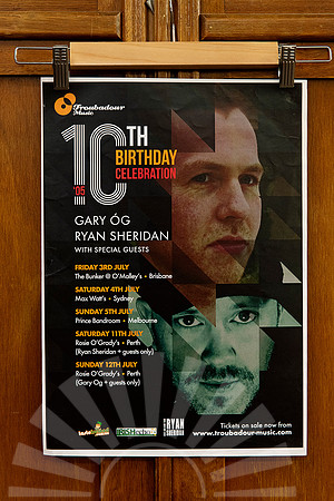 Gary Og & Ryan Sheridan - music poster for sale - Batch 2