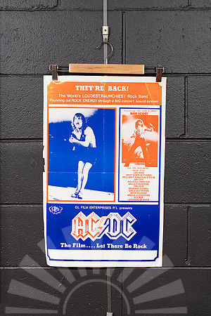 ACDC - The Film ....Let There Be Rock, original collectable movie poster, Port Macquarie