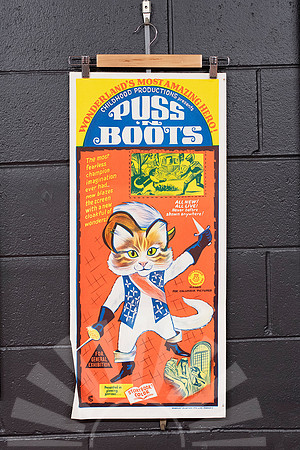Puss in Boots, original collectable movie poster, Port Macquarie