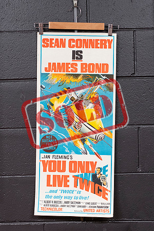 Sean Connery in You Only Live Twice, original collectable movie poster, Port Macquarie