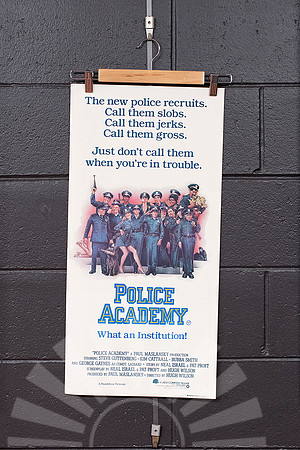 Police Academy, original collectable movie poster, Port Macquarie