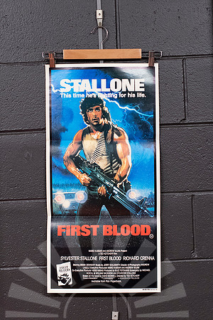 First Blood, original collectable movie poster, Port Macquarie