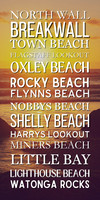 Bus Scroll Wall Art - White on image 1 - Port Macquarie Coastal Spots