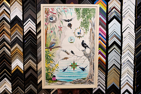 All framing needs in one shop, Sunset Framing your local professional framers in Port Macquarie