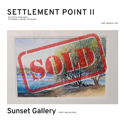Settlement Point II by Ruth Edwards, art for sale at Sunset Gallery, Port Macquarie