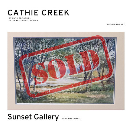 Cathie Creek by Ruth Edwards, art for sale at Sunset Gallery, Port Macquarie
