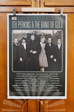 Tex Perkins & The Bank Of Gold - music poster for sale  - Batch 4
