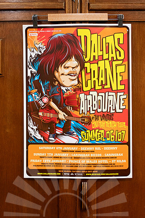 Dallas Crane - music poster for sale  - Batch 4