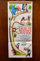 Original vintage Tales of Beatrix Potter Australian movie poster featuring illustrated Beatrix Potter animal characters and woodland artwork.