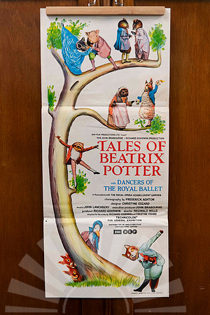 Original vintage Tales of Beatrix Potter Australian movie poster featuring illustrated Beatrix Potter animal characters and woodland artwork.